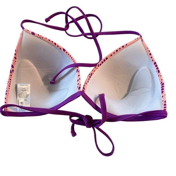 Snce padded zig bikini top size XL padded purple - Picture 2 of 7